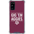 Texas A&M University Gig Em Aggies Galaxy S20 FE Clear Case